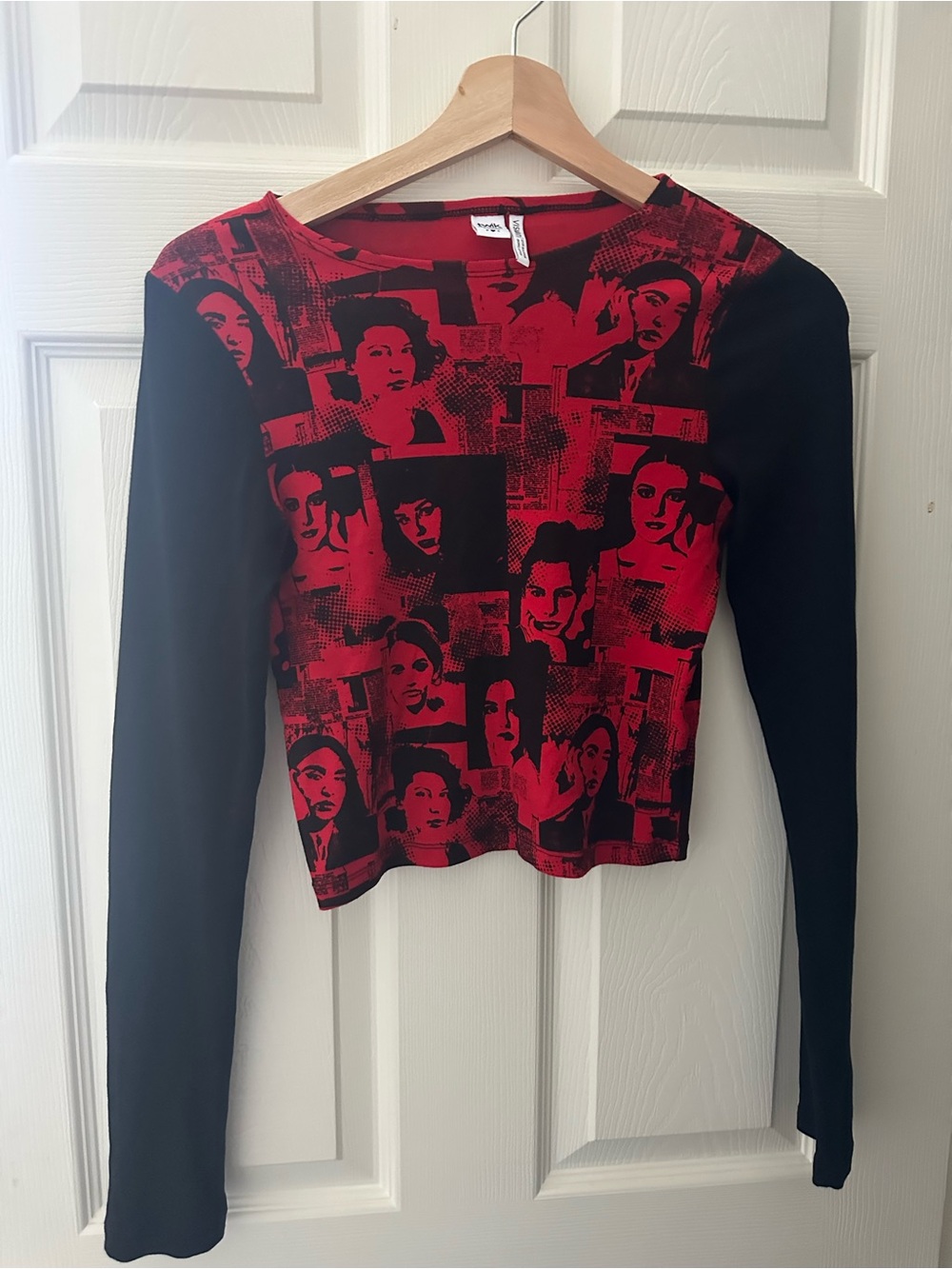 twik Red & Black Graphic Long-Sleeve Tee